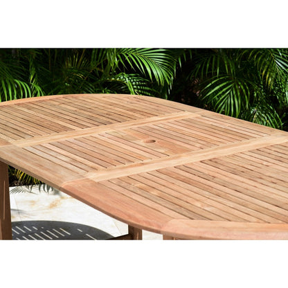 Amazonia FSC Solid Teak Danielle Set da pranzo per esterni da 7 pezzi - 7 pezzi