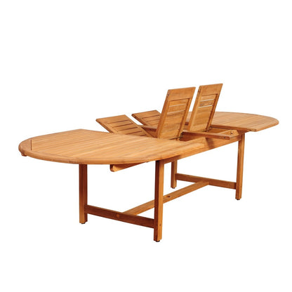 Set da pranzo estensibile per esterni Amazonia FSC Teak - 9 pezzi