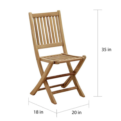 Set da pranzo per esterni Amazonia da 11 pezzi in legno di teak certificato FSC - 10 posti a sedere - 11 pezzi