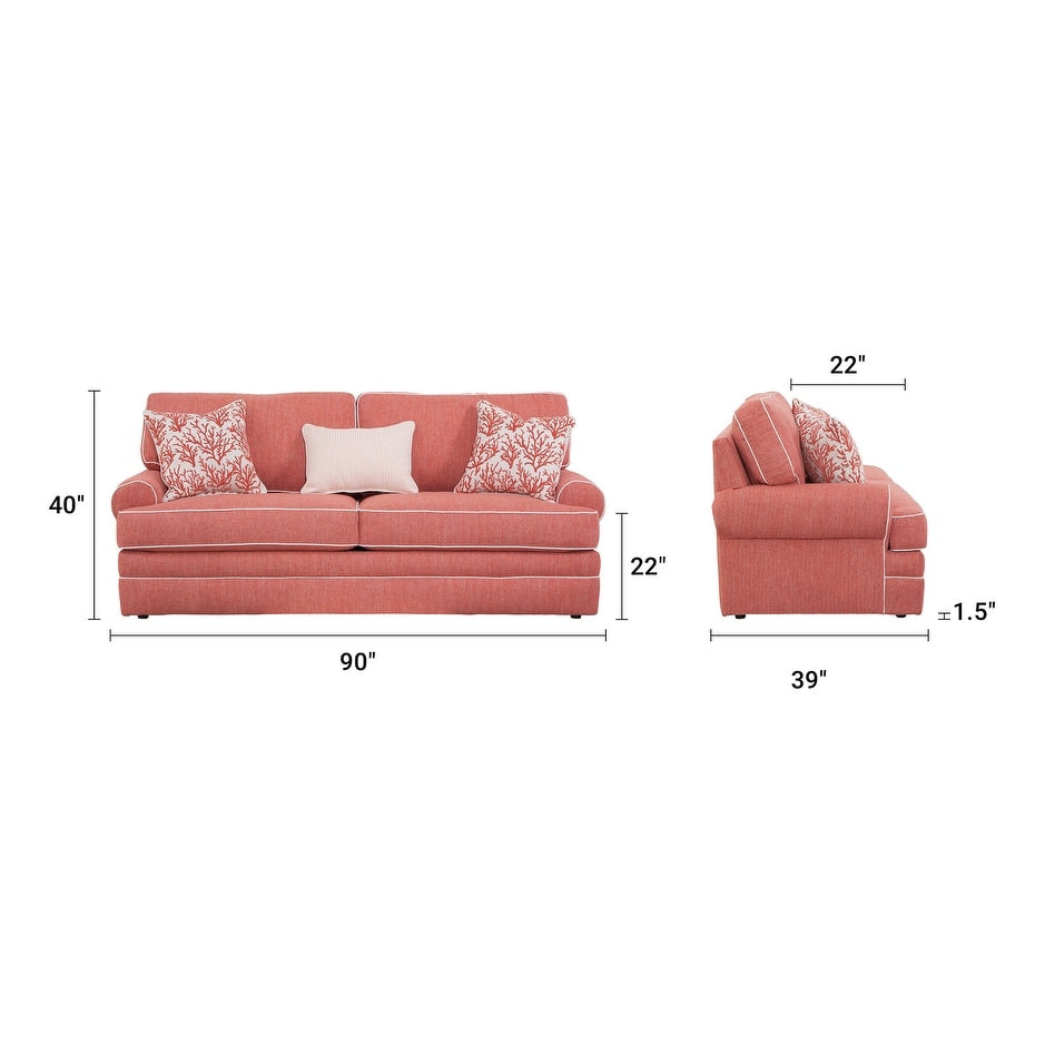 Divano American Furniture Classics Coral Springs con tre cuscini coordinati