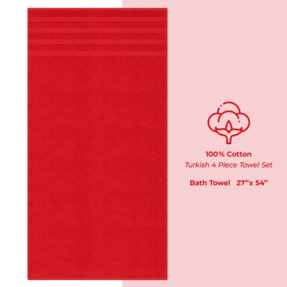 Asciugamani da bagno turchi in lino morbido americano 100% cotone, grandi, confezione da 4, set da bagno di qualità per hotel e spa di lusso