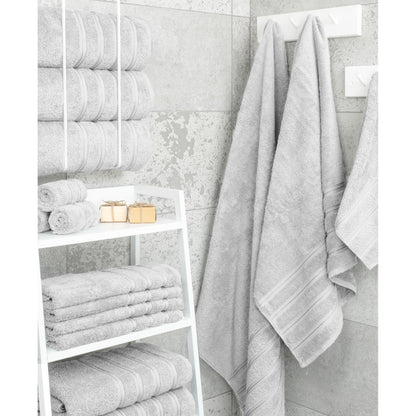 Asciugamani da bagno turchi in lino morbido americano 100% cotone, grandi, confezione da 4, set da bagno di qualità per hotel e spa di lusso