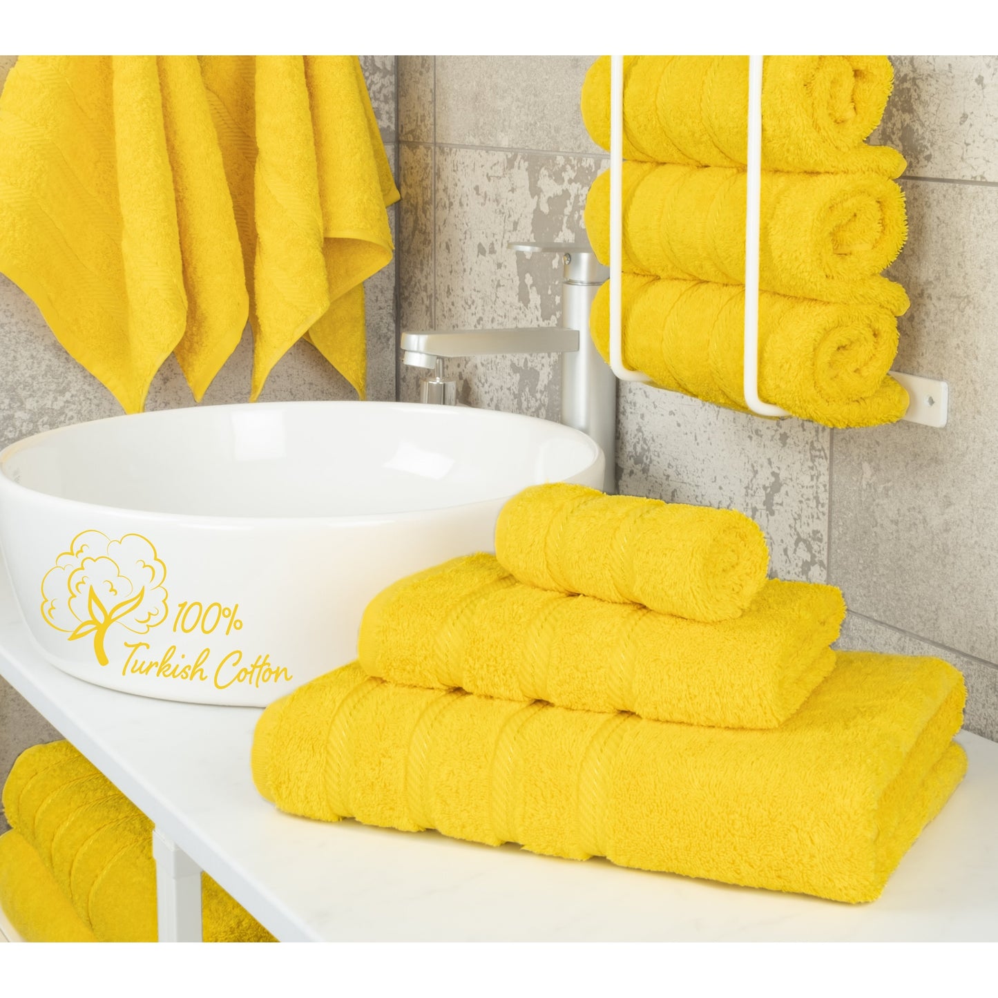 Set di asciugamani da bagno da 3 pezzi, 100% cotone, asciugamani da bagno turco di lusso, asciugamani per il viso extra large, set in saldo