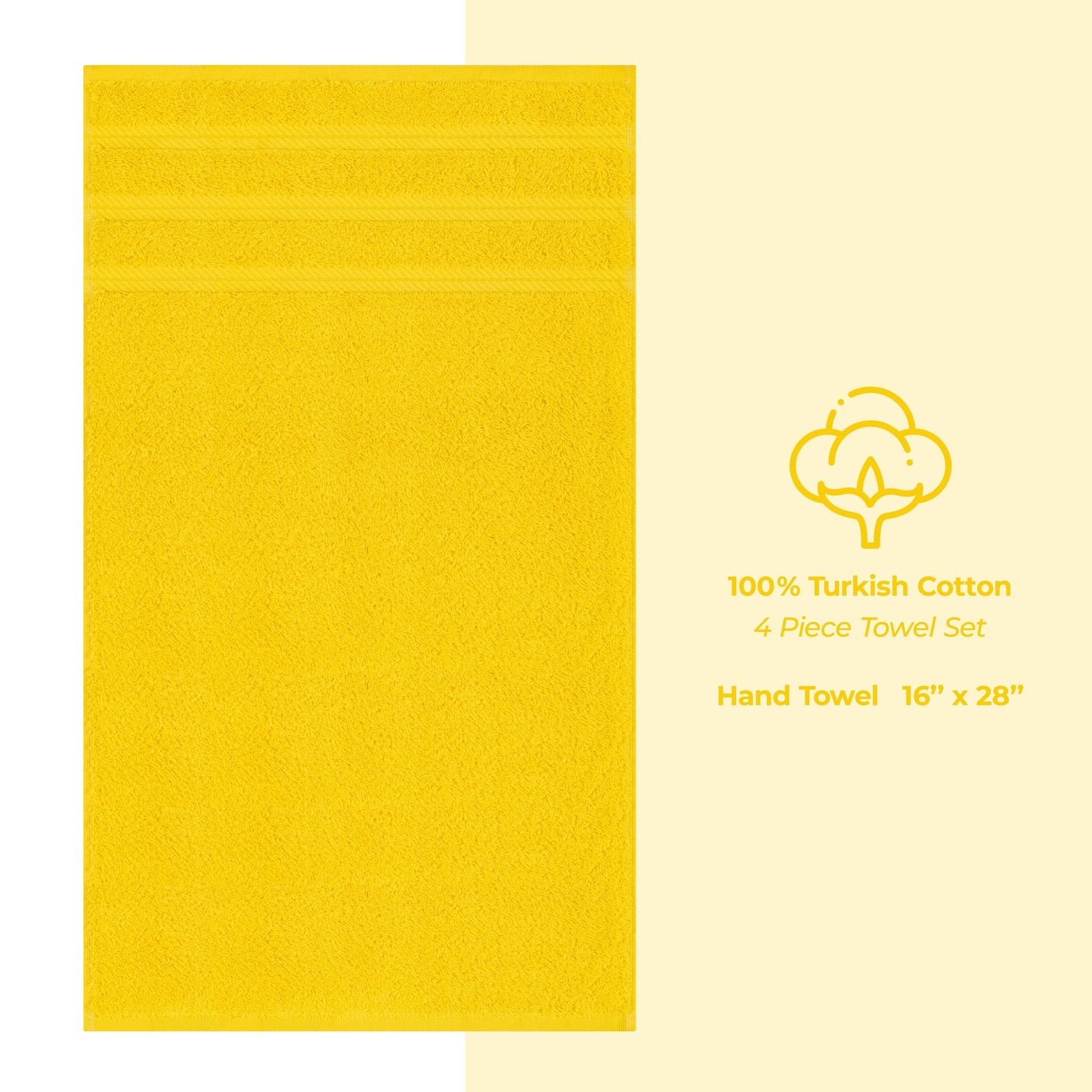 Set di 4 asciugamani turchi in morbido lino americano