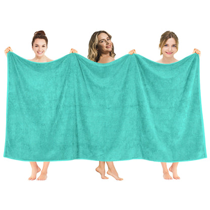 Asciugamano da bagno turco Jumbo extra large American Soft Linen 40x80 pollici, di alta qualità, morbido e lussuoso, 100% cotone filato ad anello autentico