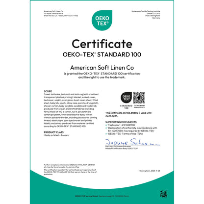 Set di asciugamani di lusso in morbido lino americano da 6 pezzi, 2 asciugamani da bagno, 2 asciugamani per le mani, 2 salviette, asciugamani turchi in cotone 100% per il bagno