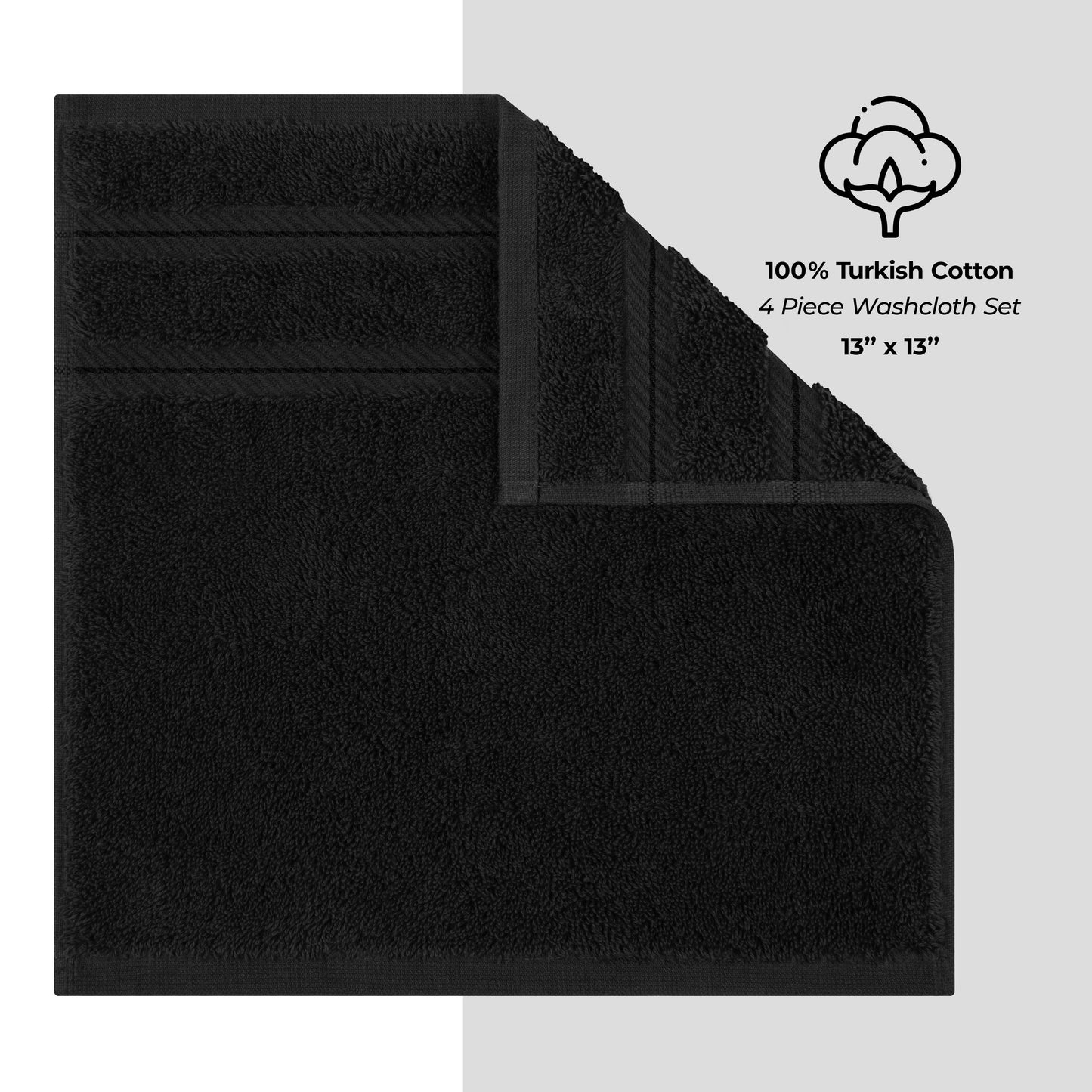 Set di 4 asciugamani American Soft Linen Premium 100% cotone