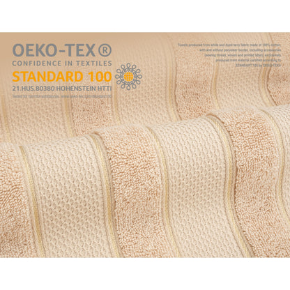 Set di asciugamani da bagno Salem in morbido lino americano, 6 pezzi di asciugamani per il bagno, grandi, 100% cotone, 2 asciugamani da bagno, 2 asciugamani per le mani, 2 salviette.