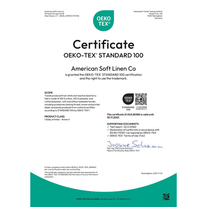 Set di asciugamani da bagno Salem in morbido lino americano, 6 pezzi di asciugamani per il bagno, grandi, 100% cotone, 2 asciugamani da bagno, 2 asciugamani per le mani, 2 salviette.