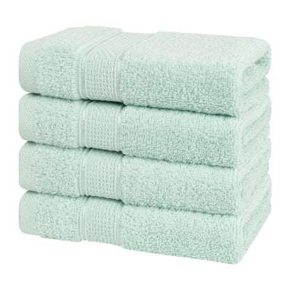 American Soft Linen, set di 4 asciugamani di lusso Salem, 100% cotone pettinato, 13 x 13 asciugamani