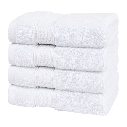 American Soft Linen, set di 4 asciugamani di lusso Salem, 100% cotone pettinato, 13 x 13 asciugamani