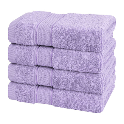 American Soft Linen, set di 4 asciugamani di lusso Salem, 100% cotone pettinato, 13 x 13 asciugamani