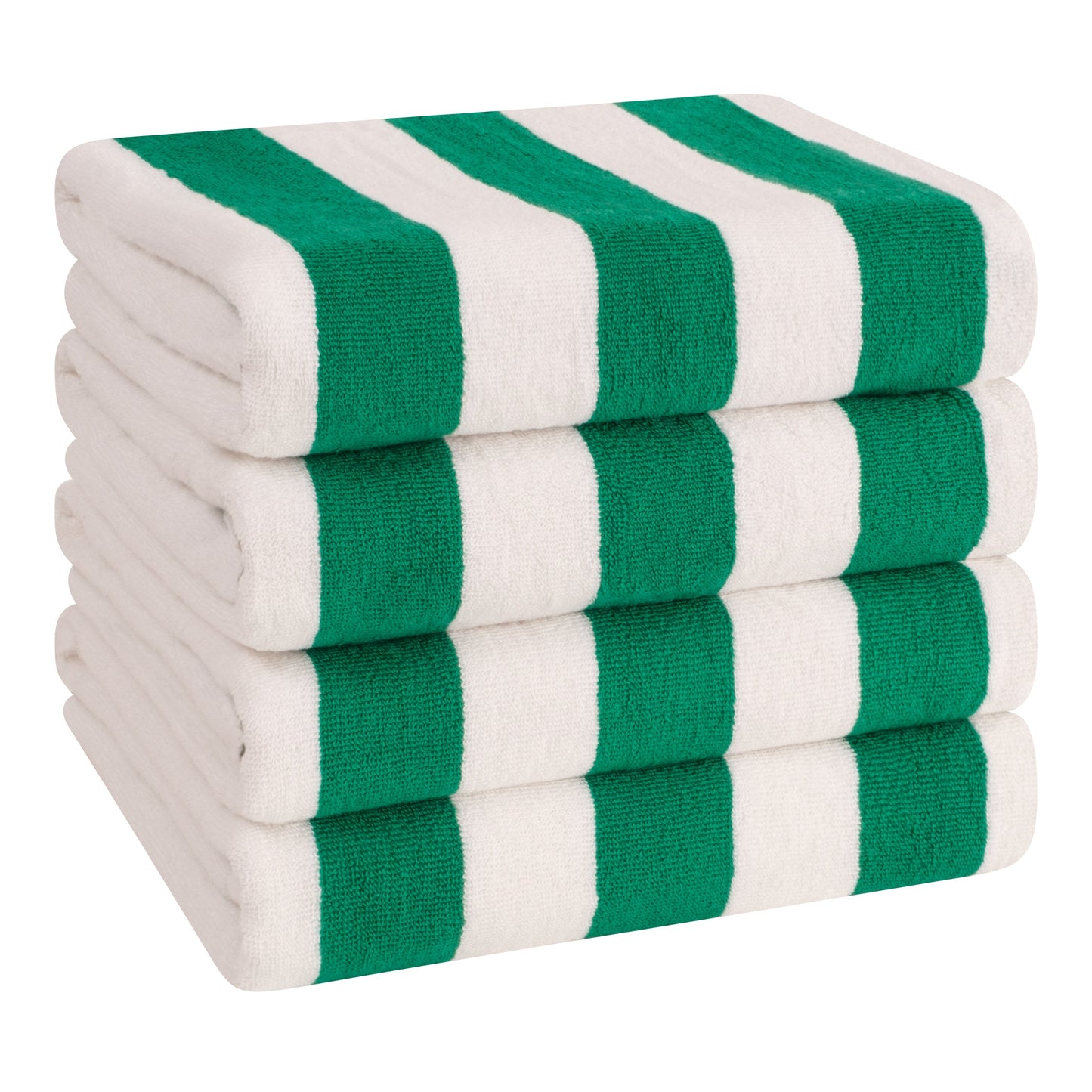 American Soft Linen, teli mare 100% cotone, confezione da 4, teli piscina a righe Cabana 30 x 60 cm