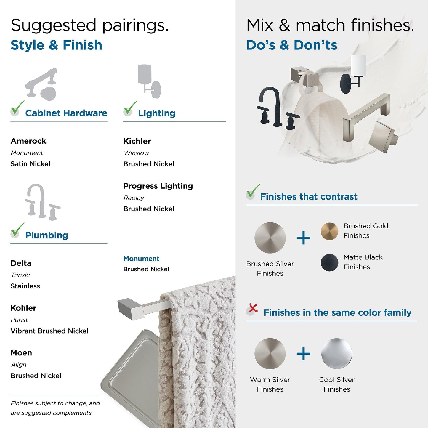 Appendiabiti singolo Amerock Monument Contemporary