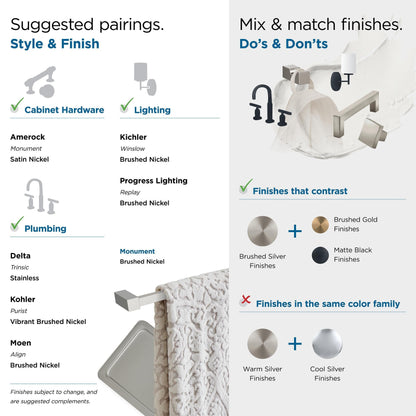 Appendiabiti singolo Amerock Monument Contemporary