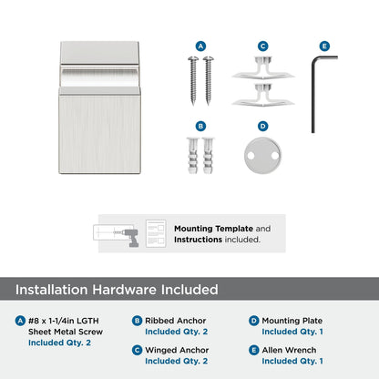 Appendiabiti singolo Amerock Monument Contemporary