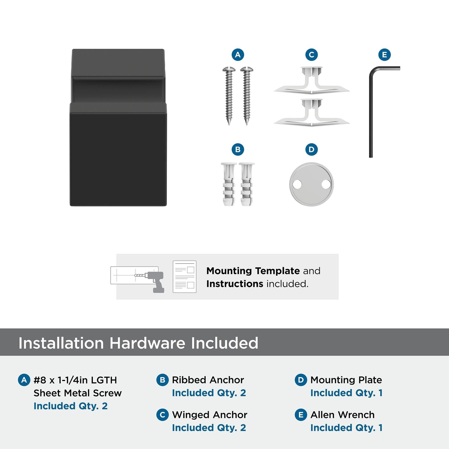 Appendiabiti singolo Amerock Monument Contemporary