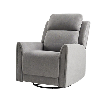 Poltrona reclinabile elettrica girevole e basculante Amin Contemporary con poggiatesta di HULALA HOME