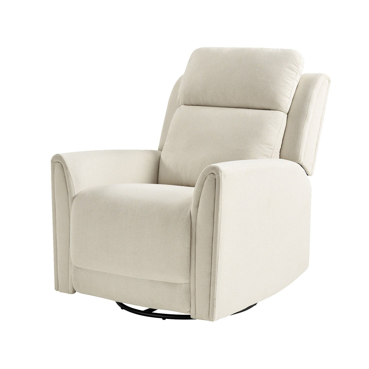 Poltrona reclinabile elettrica girevole e basculante Amin Contemporary con poggiatesta di HULALA HOME