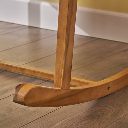 Sedia a dondolo da giardino in legno di acacia Amina di Christopher Knight Home