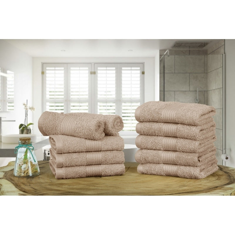 Lussuosi panni morbidi in cotone 600 g/m², 30,5 x 30,5 cm, di Ample Decor - 10 pezzi