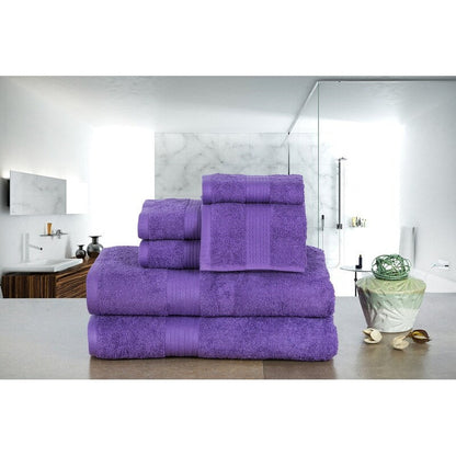 Lussuoso set di asciugamani da bagno in cotone da 600 g/m², 6 pezzi, di Ample Decor