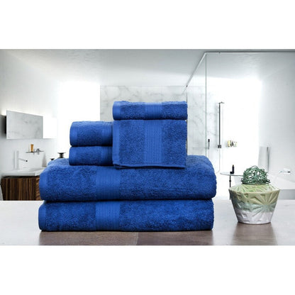 Lussuoso set di asciugamani da bagno in cotone da 600 g/m², 6 pezzi, di Ample Decor