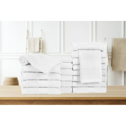 Salviette per il viso in puro cotone 600 g/m², 30,5 x 30,5 cm, di Ample Decor - 20 pezzi