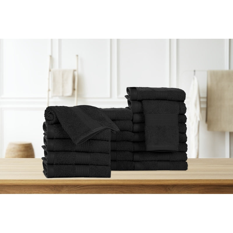 Salviette per il viso in puro cotone 600 g/m², 30,5 x 30,5 cm, di Ample Decor - 20 pezzi