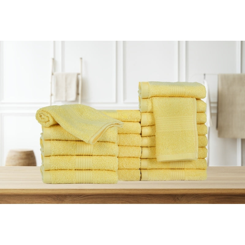 Salviette per il viso in puro cotone 600 g/m², 30,5 x 30,5 cm, di Ample Decor - 20 pezzi