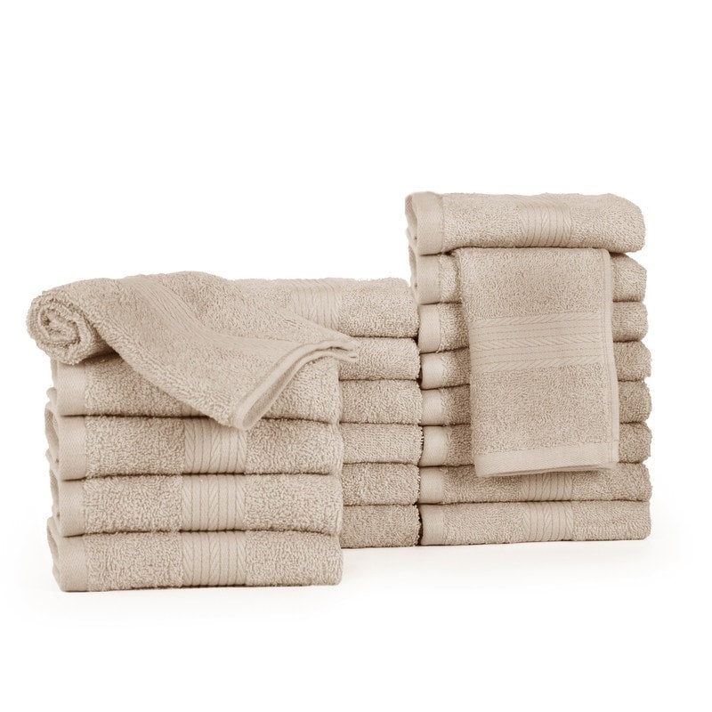 Salviette per il viso in puro cotone 600 g/m², 30,5 x 30,5 cm, di Ample Decor - 20 pezzi