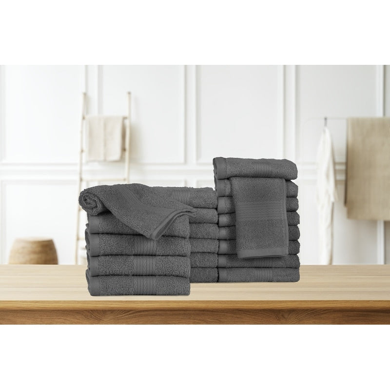 Salviette per il viso in puro cotone 600 g/m², 30,5 x 30,5 cm, di Ample Decor - 20 pezzi