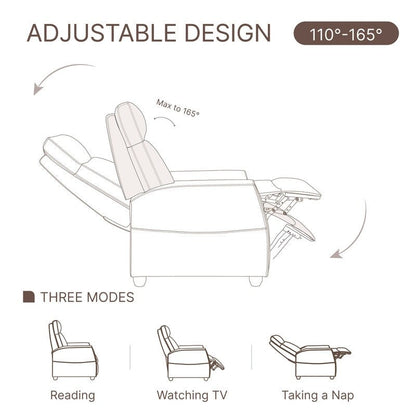 Poltrona reclinabile Andrea con luci a LED, massaggio riscaldante