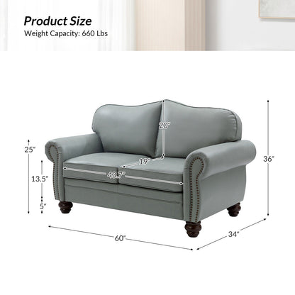 Divano Angel in vera pelle di transizione con schienale capitonné di HULALA HOME