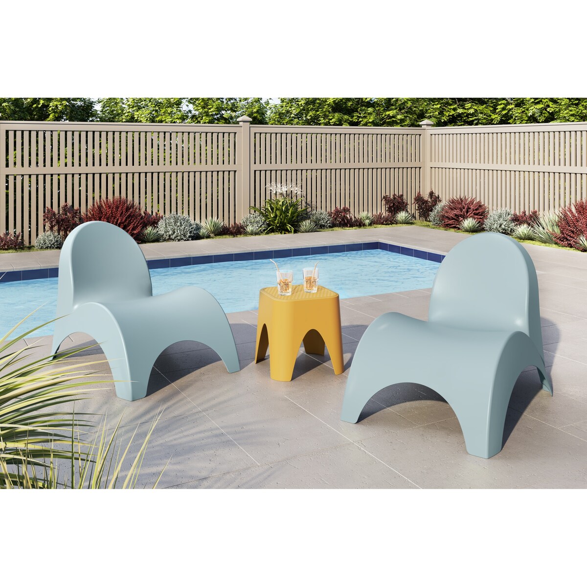 Sedie Angel Trumpet con tavolino Mallorca