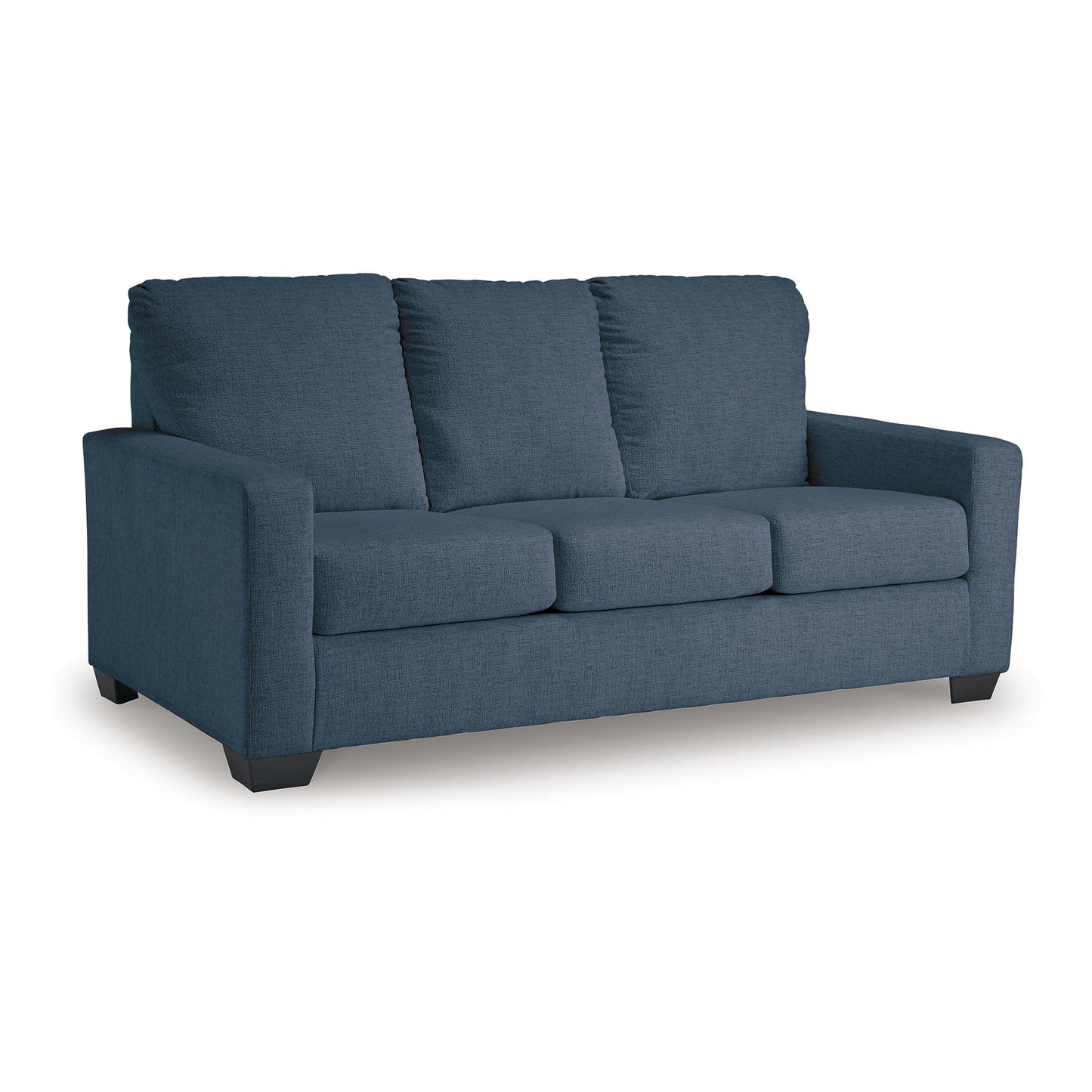 Divano letto Anise con letto matrimoniale estraibile, poliestere blu navy