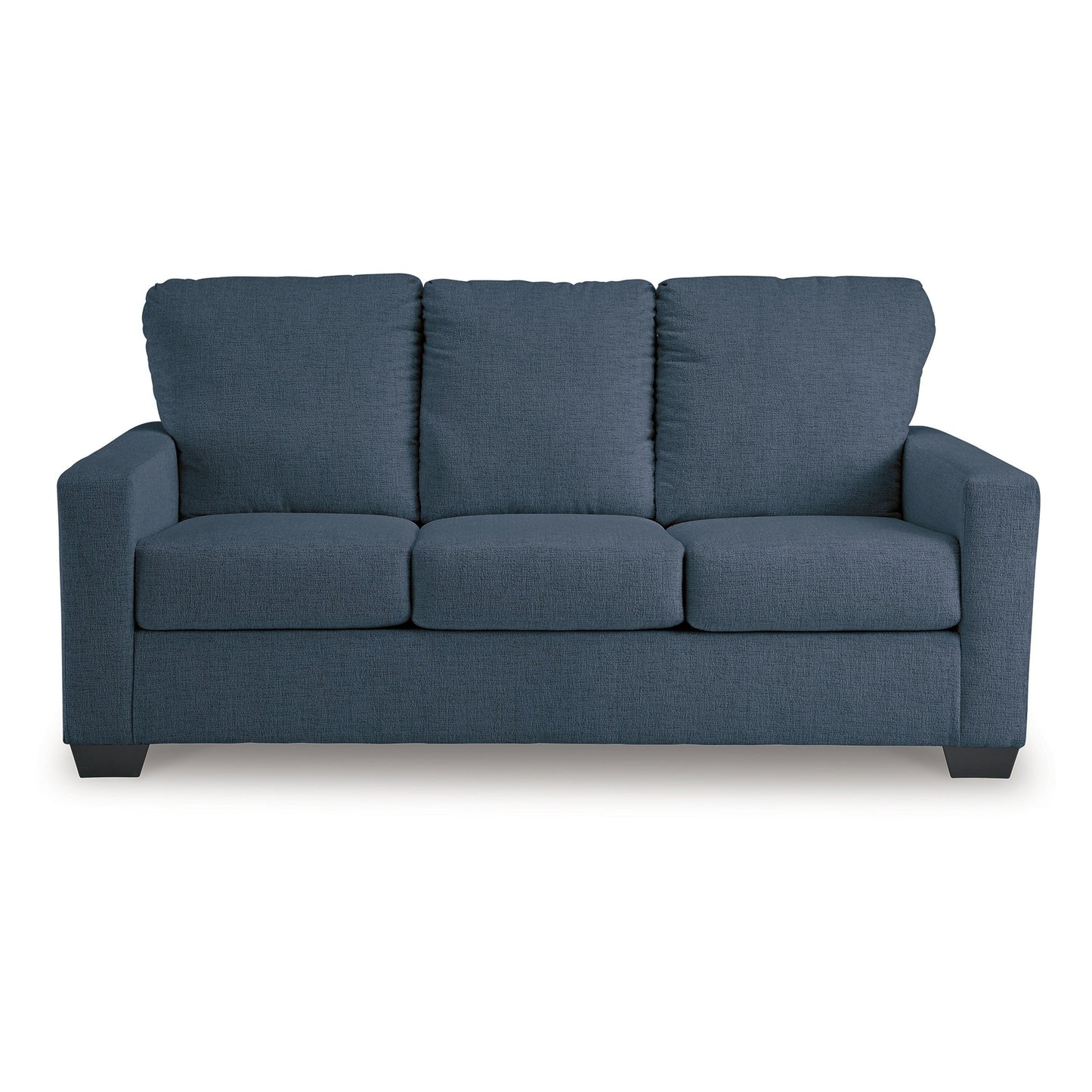 Divano letto Anise con letto matrimoniale estraibile, poliestere blu navy