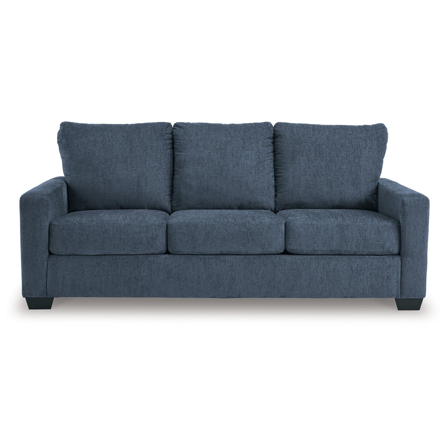 Divano letto Anise con letto matrimoniale estraibile, poliestere blu navy