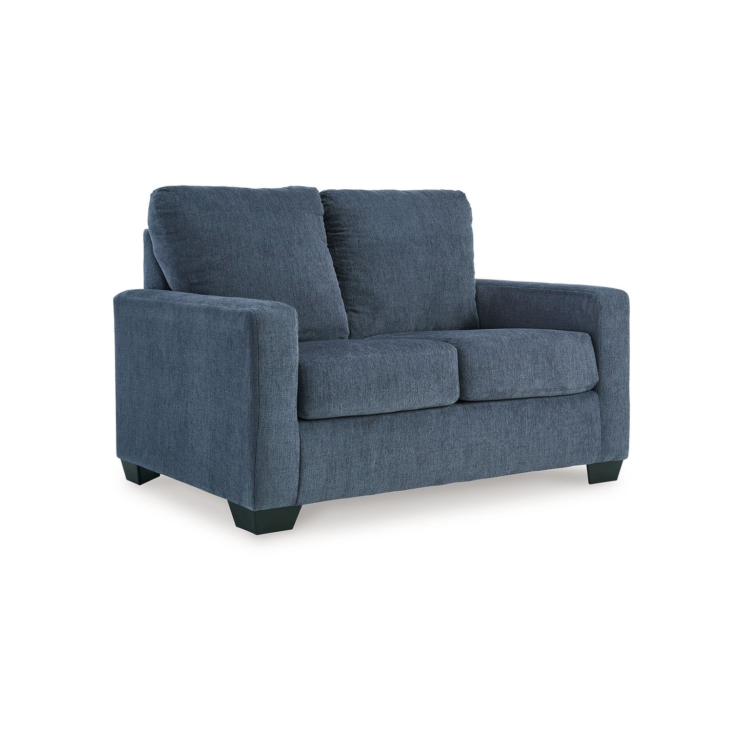 Divano letto Anise con letto estraibile singolo, poliestere blu navy