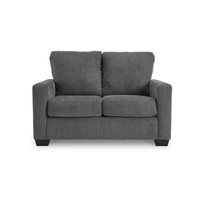 Divano letto Anise con letto estraibile singolo, poliestere grigio peltro