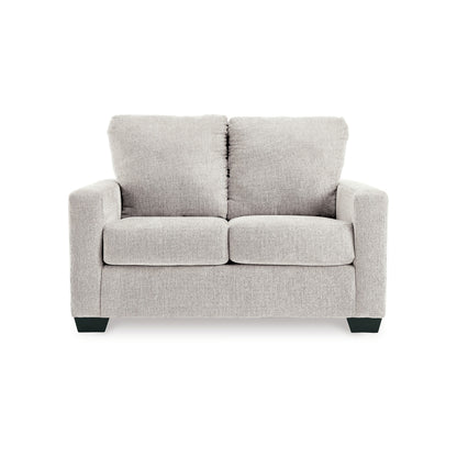 Divano letto Anise con letto estraibile singolo, poliestere bianco neve