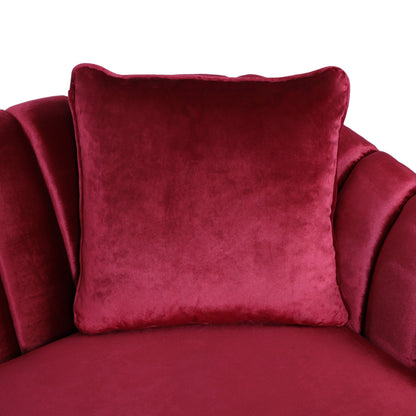 Divano a 3 posti in velluto contemporaneo Ansonia di Christopher Knight Home