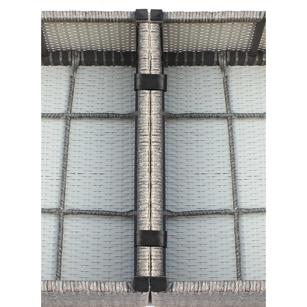 LSI Outdoor Set di divani Sunbrella blu navy da 10 pezzi con cuscini