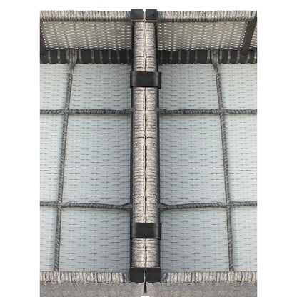 LSI Outdoor Set di divani Sunbrella blu navy da 10 pezzi con cuscini