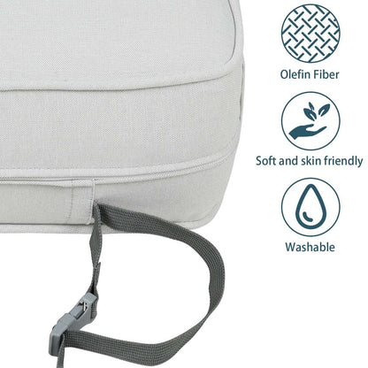 Set di 2 cuscini per sedute profonde da esterno per mobili da giardino Aoodor 24 x 24