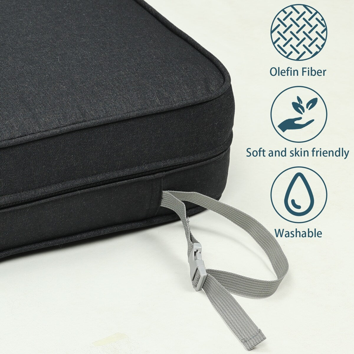 Set di 2 cuscini per sedute profonde da esterno per mobili da giardino Aoodor 24 x 24