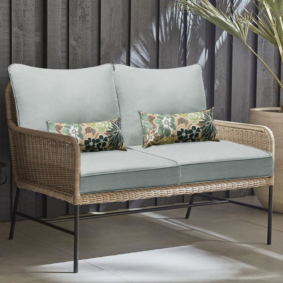 Set di 2 cuscini per sedute profonde da esterno per mobili da giardino Aoodor 24 x 24