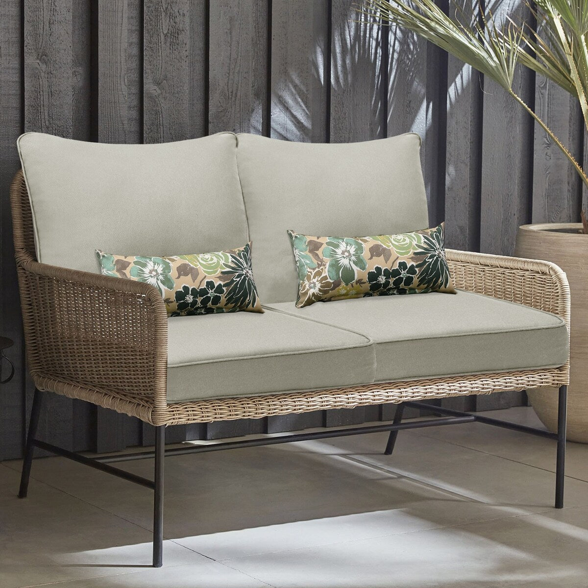 Set di 2 cuscini per sedute profonde da esterno per mobili da giardino Aoodor 24 x 24