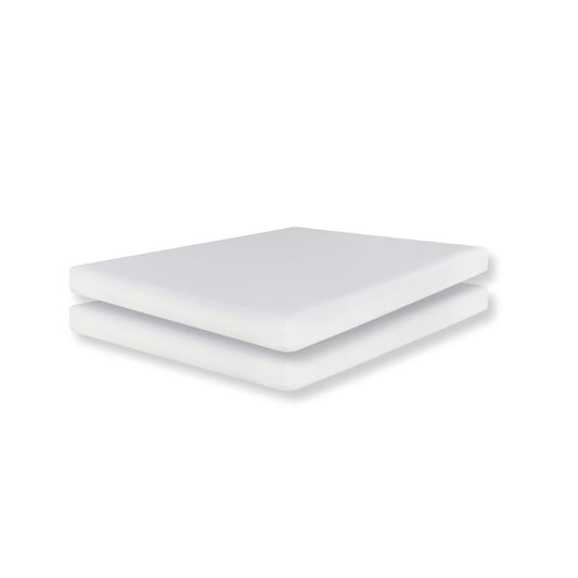 Set di 2 materassi matrimoniali Appu da 6 pollici, memory foam in gel, fodera protettiva