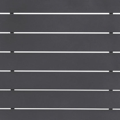 Set da pranzo da esterno Argiope in alluminio grigio, 5 pezzi, altezza bar